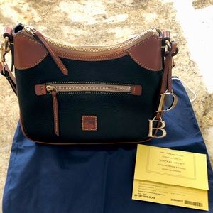 Dooney & Bourke Pebble Grain Small Hobo: Black, Brand New